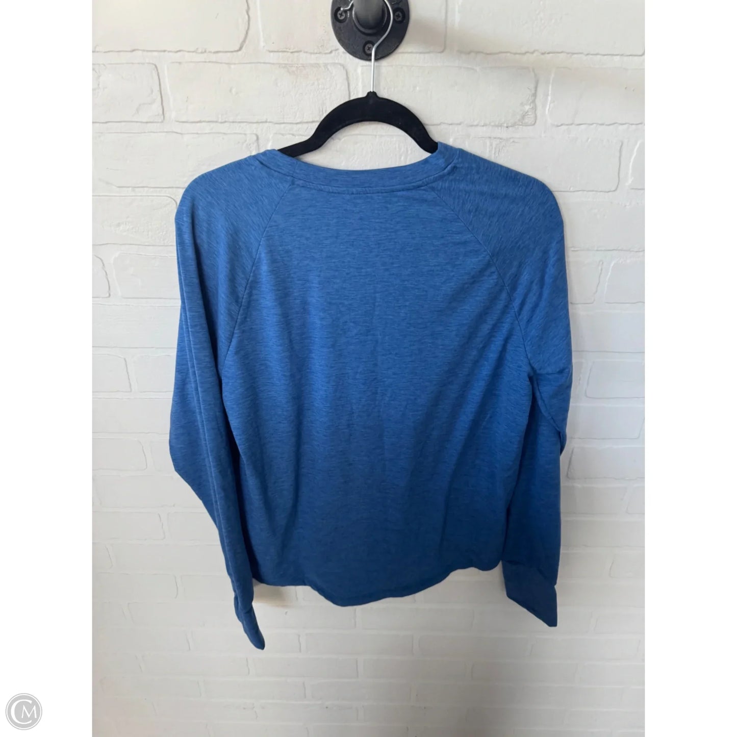 Athletic Top Long Sleeve Crewneck By Members Mark In Blue, Size: L