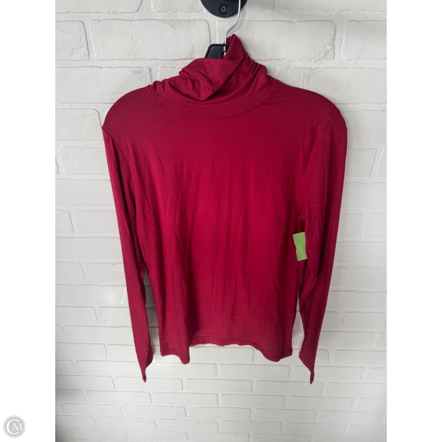 Top Long Sleeve Basic By Cme In Red, Size: L