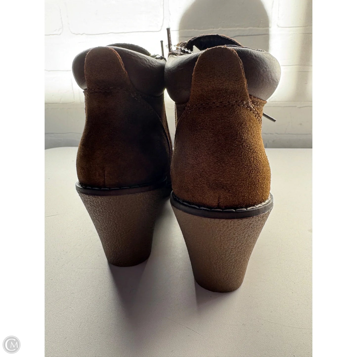 Boots Ankle Heels By White Mountain In Brown, Size: 8