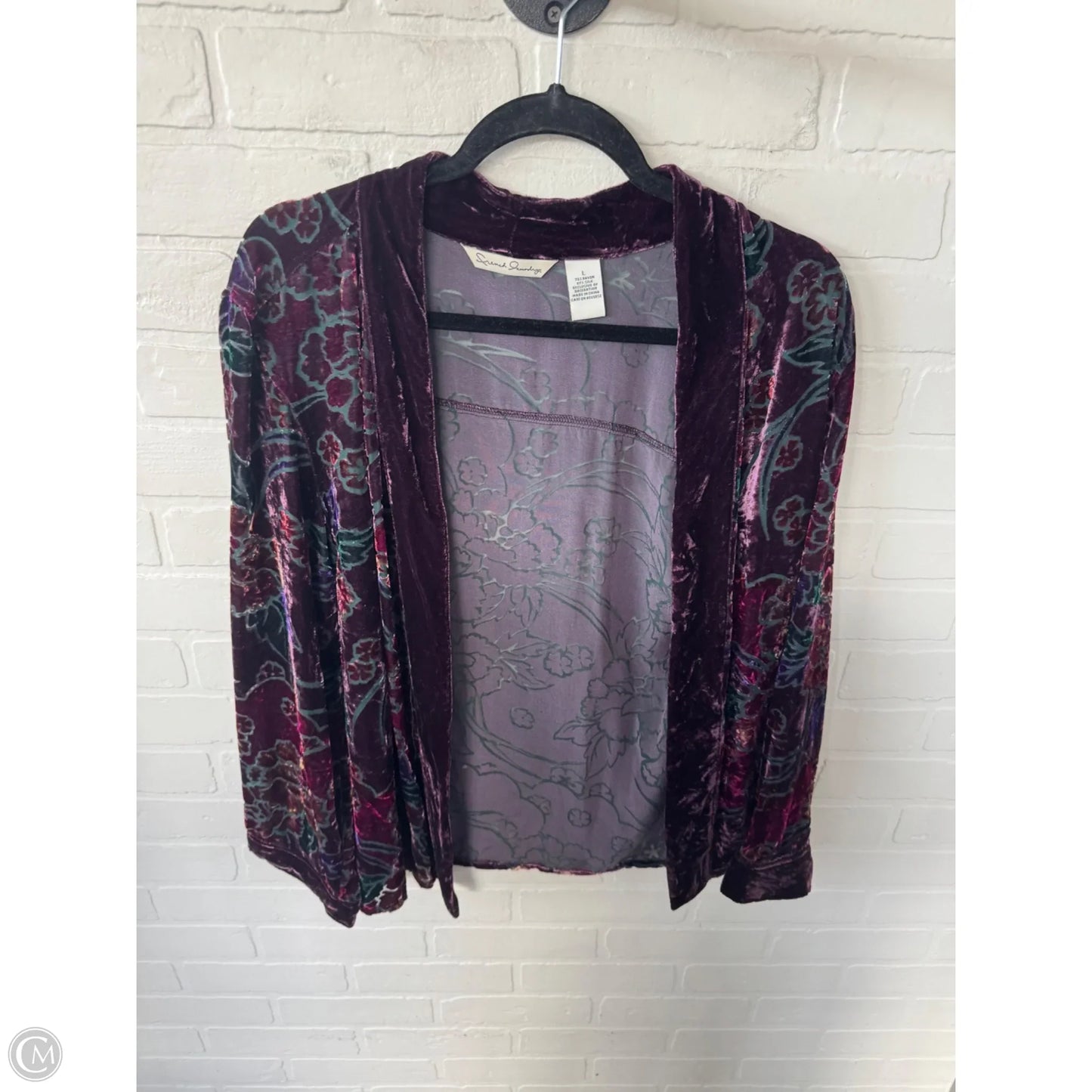 Kimono By French Laundry In Purple, Size: L