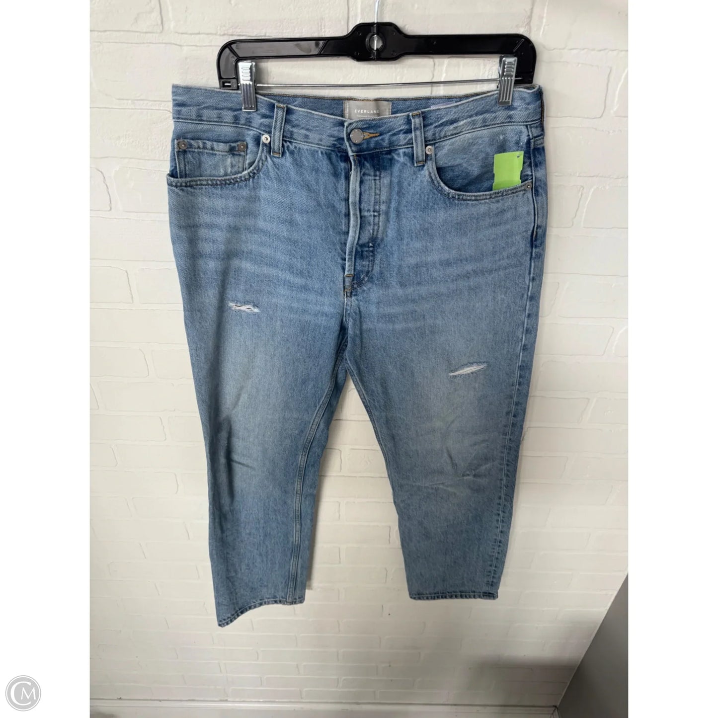 Jeans Straight By Everlane In Blue Denim, Size: 6