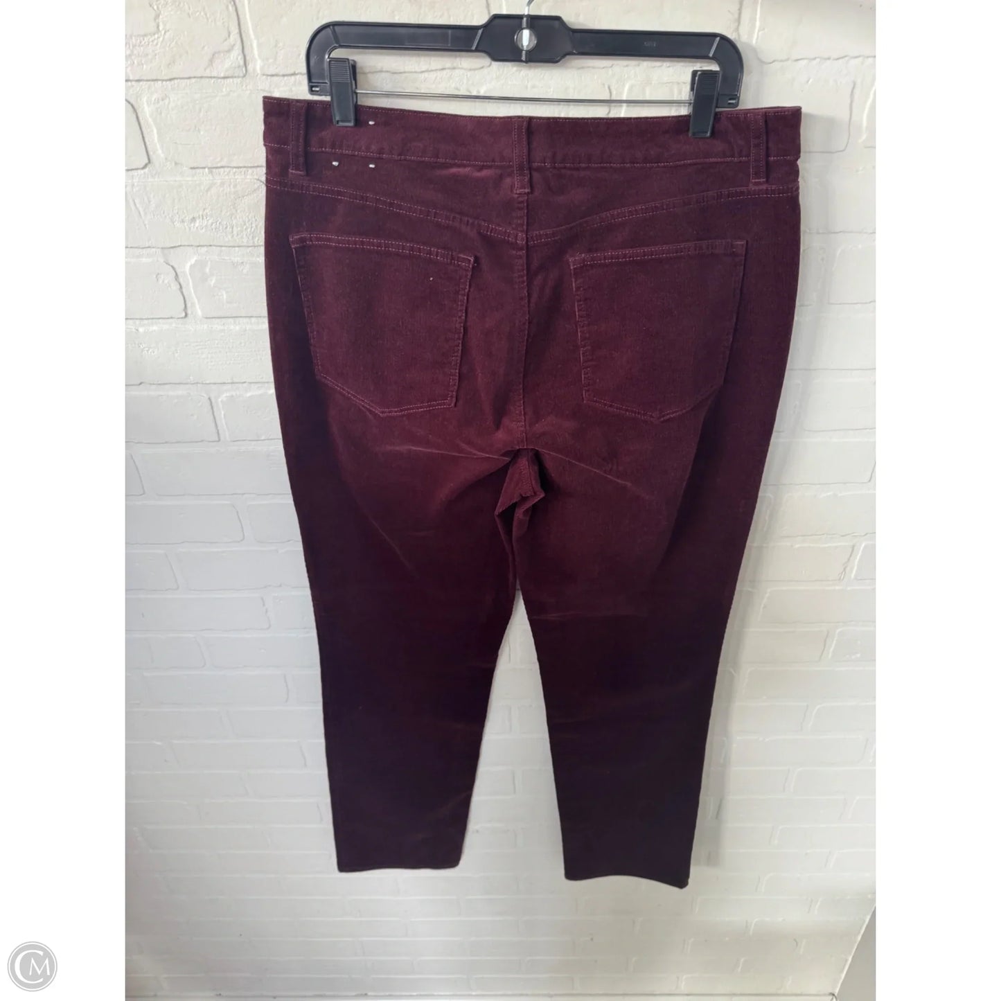 Pants Corduroy By Talbots In Maroon, Size: 12