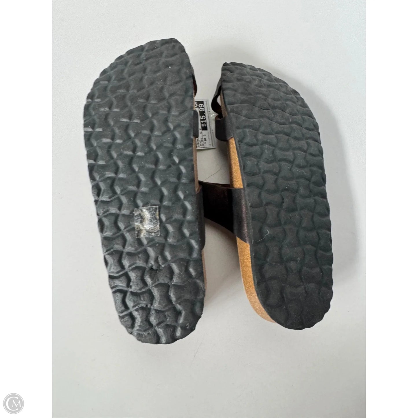 Sandals Flats By Clothes Mentor In Brown, Size: 10.5