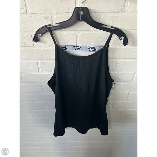 Athletic Tank Top By Nike In Black, Size: L
