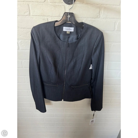 Blazer By Calvin Klein In Blue Denim, Size: S