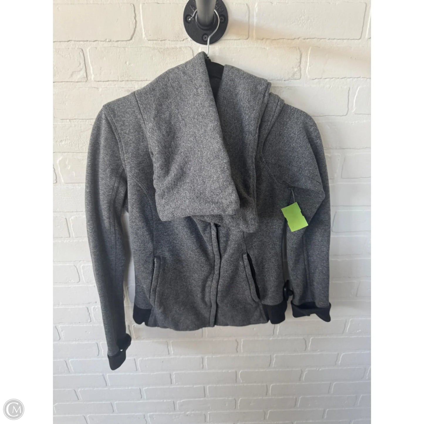 Athletic Jacket By Lululemon In Grey, Size: S