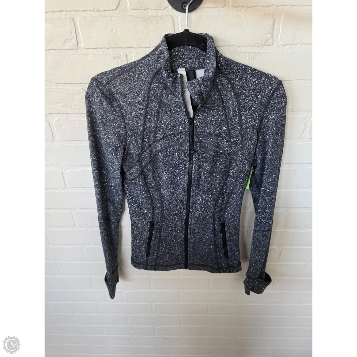 Athletic Jacket By Lululemon In Grey, Size: S