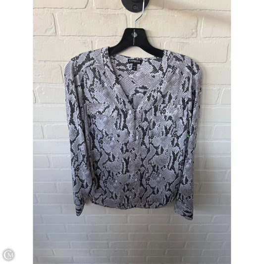 Top Long Sleeve By Express In Grey, Size: Xs