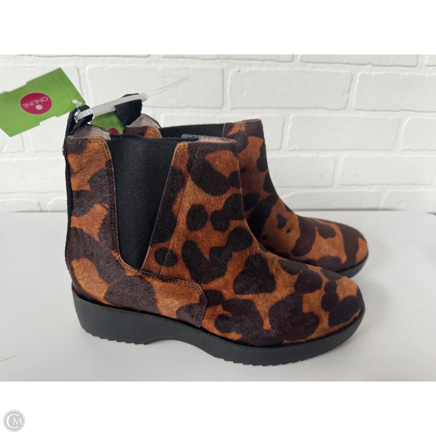 Boots Ankle Flats By Louise Et Cie In Animal Print, Size: 9