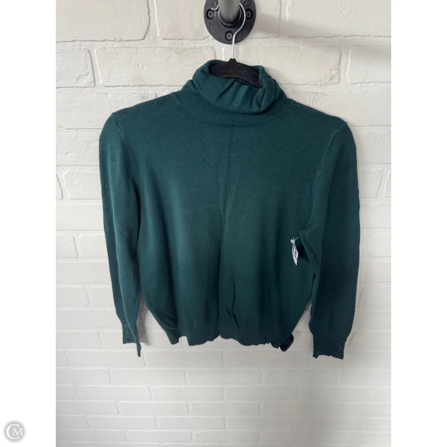Sweater By Ann Taylor In Green, Size: L