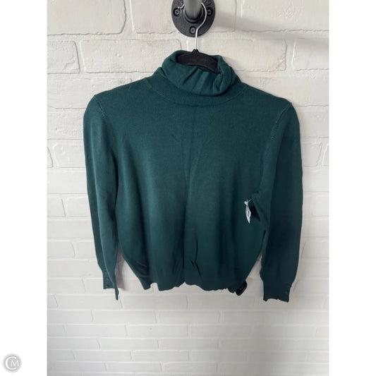Sweater By Ann Taylor In Green, Size: L