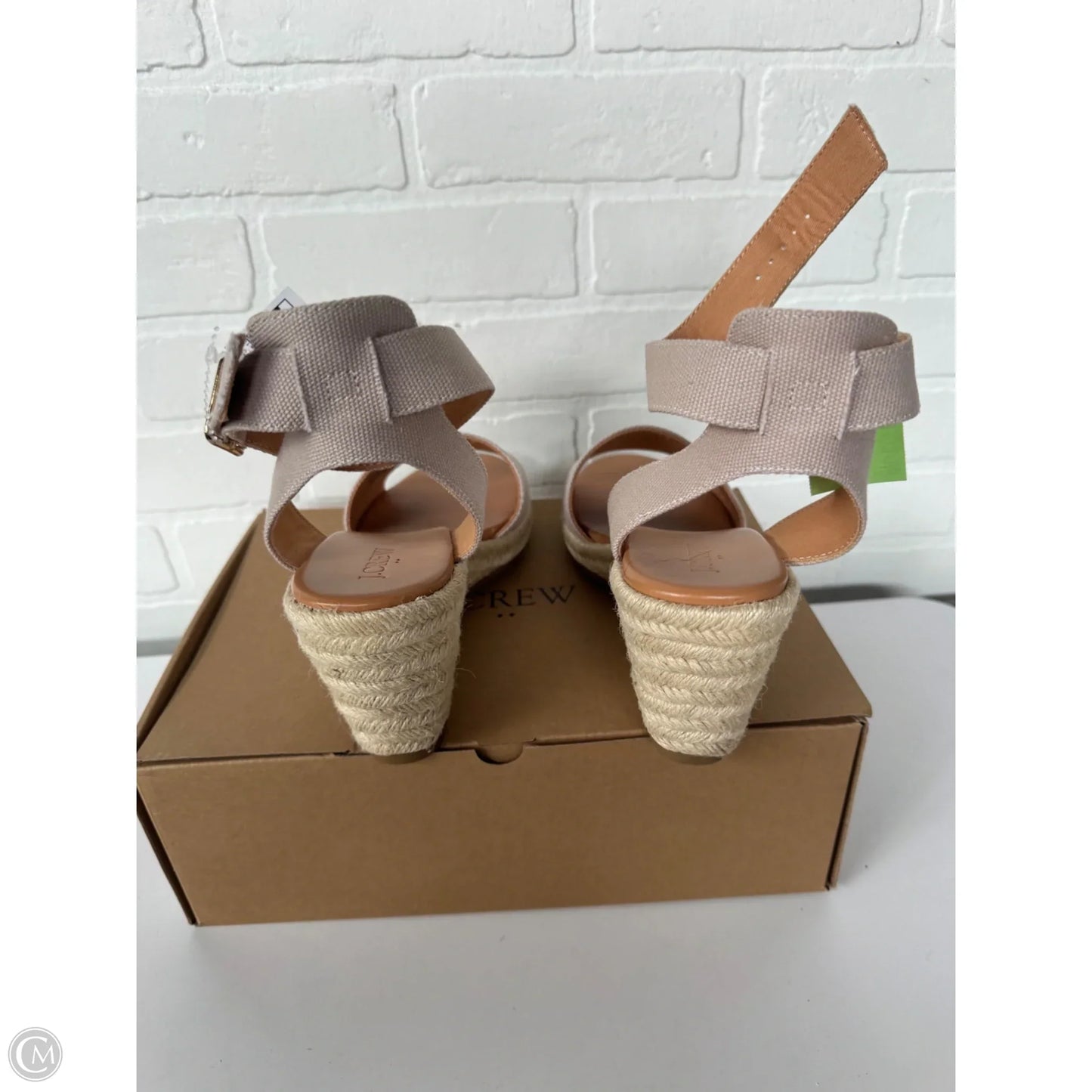 Sandals Heels Wedge By J. Crew In Tan, Size: 10