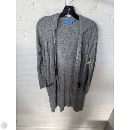 Sweater Cardigan By Simply Vera In Grey, Size: M