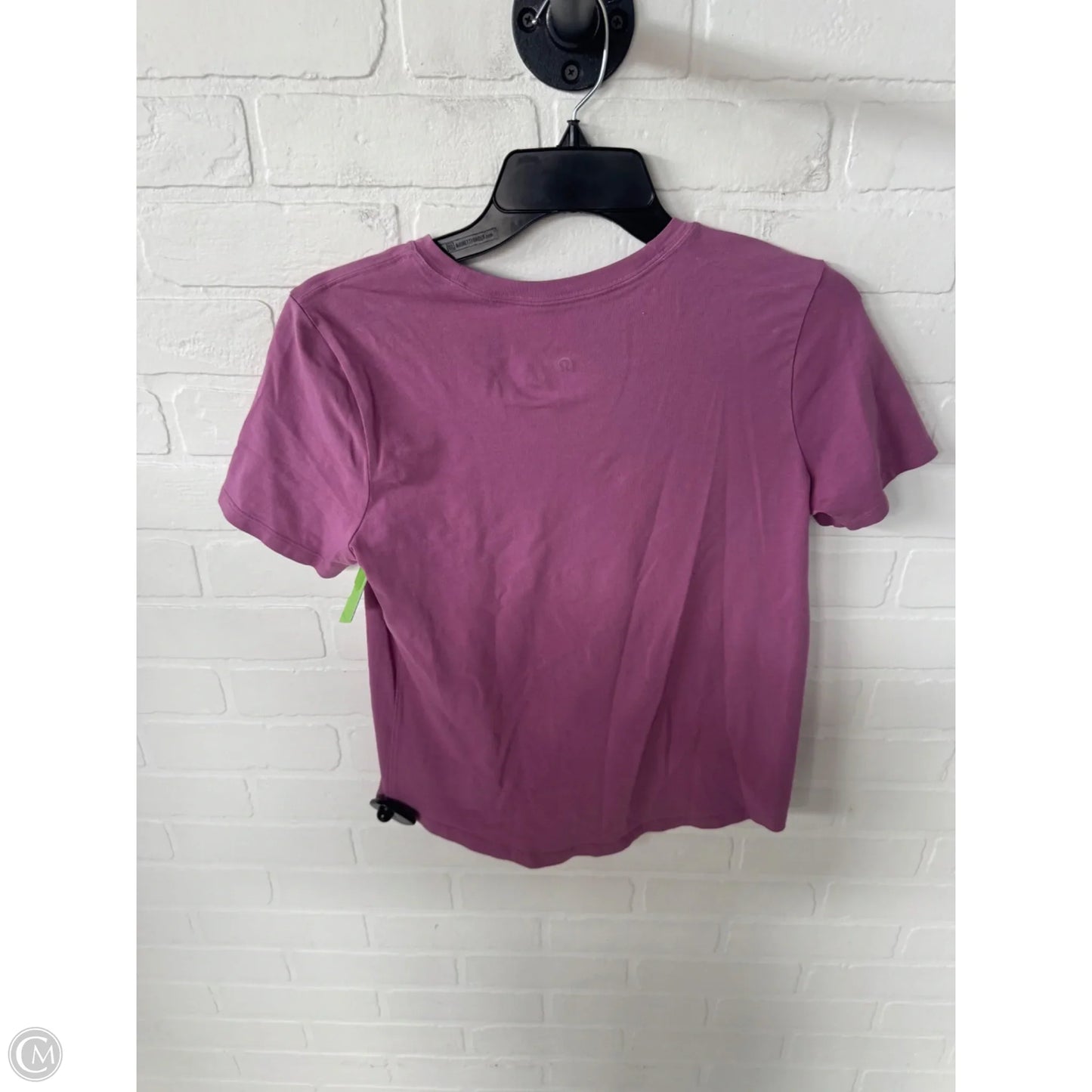 Athletic Top Short Sleeve By Lululemon In Pink, Size: S