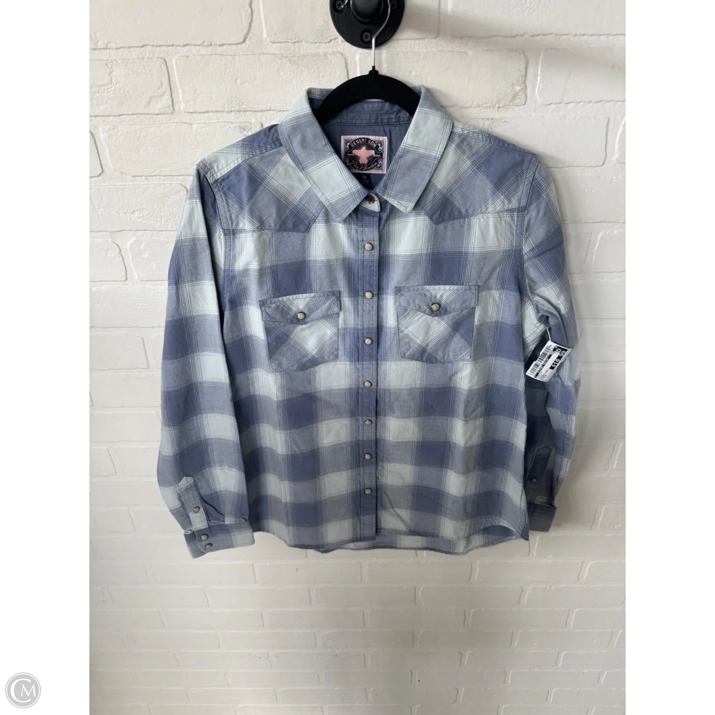 Top Long Sleeve By Clothes Mentor In Blue, Size: M