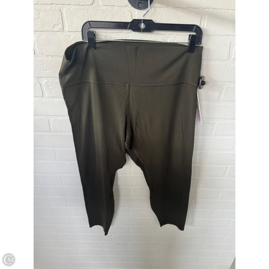 Athletic Leggings By Lululemon In Green, Size: 18