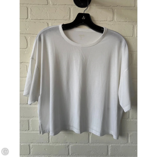 Athletic Top Short Sleeve By Old Navy In White, Size: S