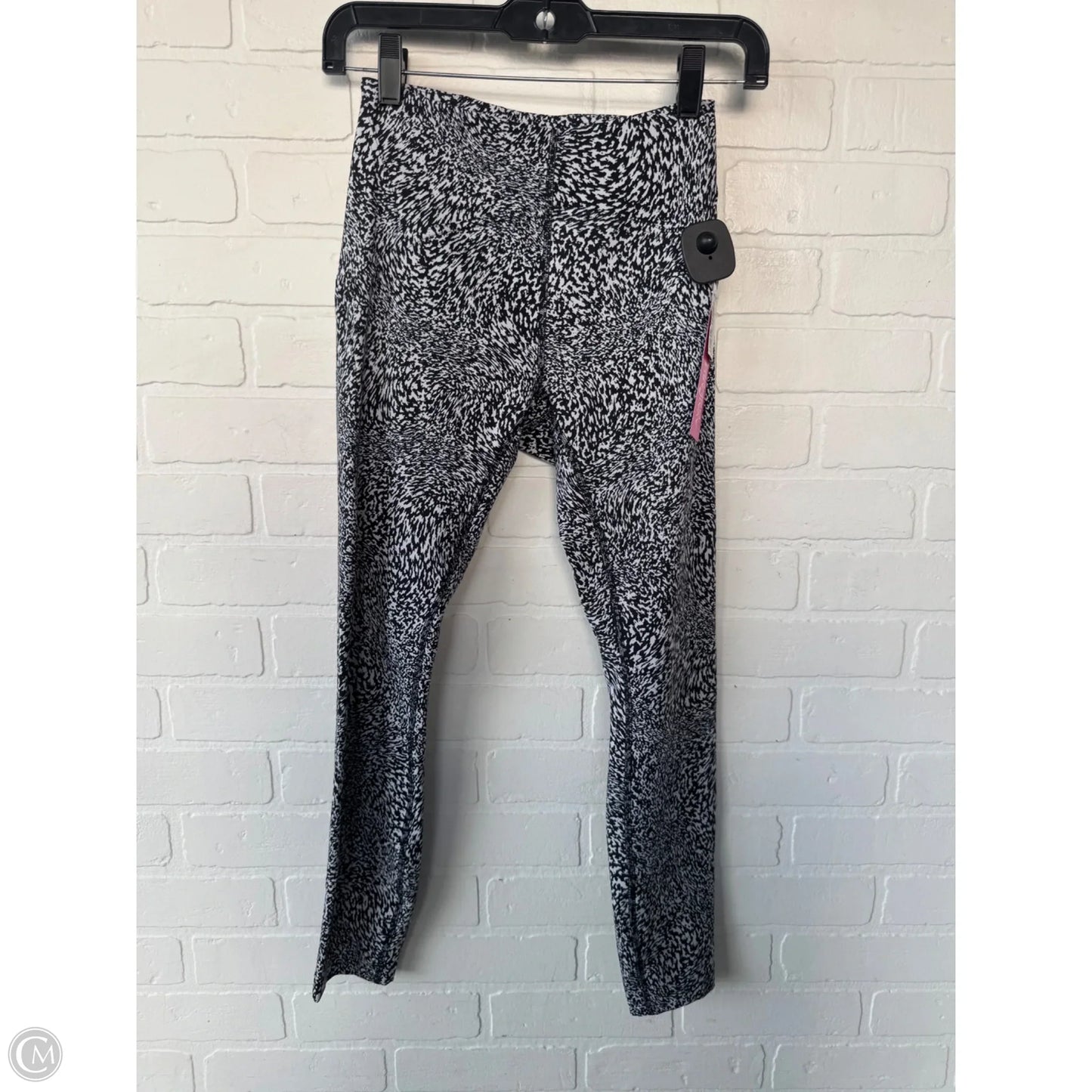Athletic Leggings By Lululemon In Black & White, Size: 4