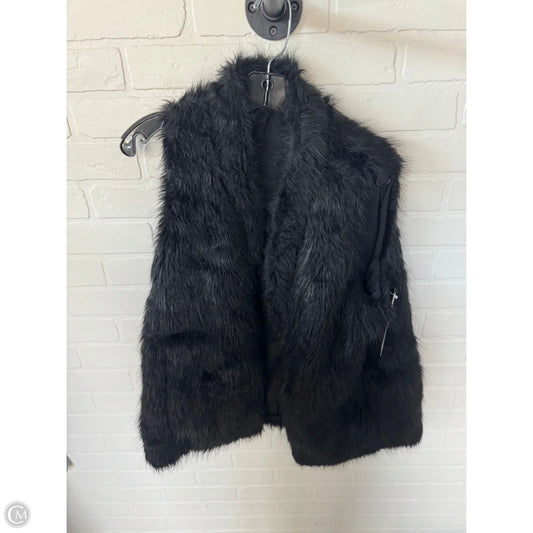 Vest Faux Fur & Sherpa By Charming Charlie In Black, Size: Xl