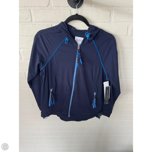 Athletic Jacket By Tribal In Blue, Size: S