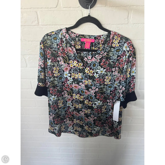 Top Short Sleeve By Catherine Malandrino In Floral Print, Size: Xl