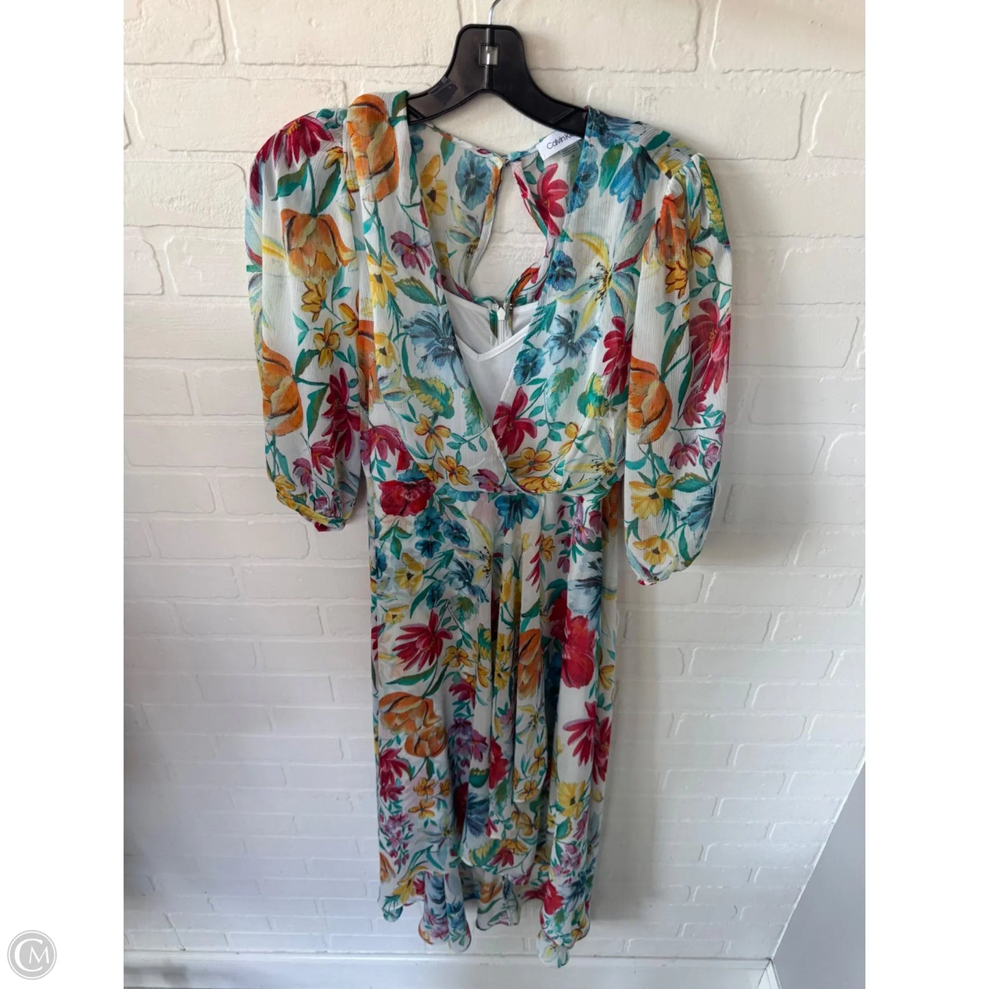 Dress Set 2pc By Calvin Klein In Floral Print, Size: M