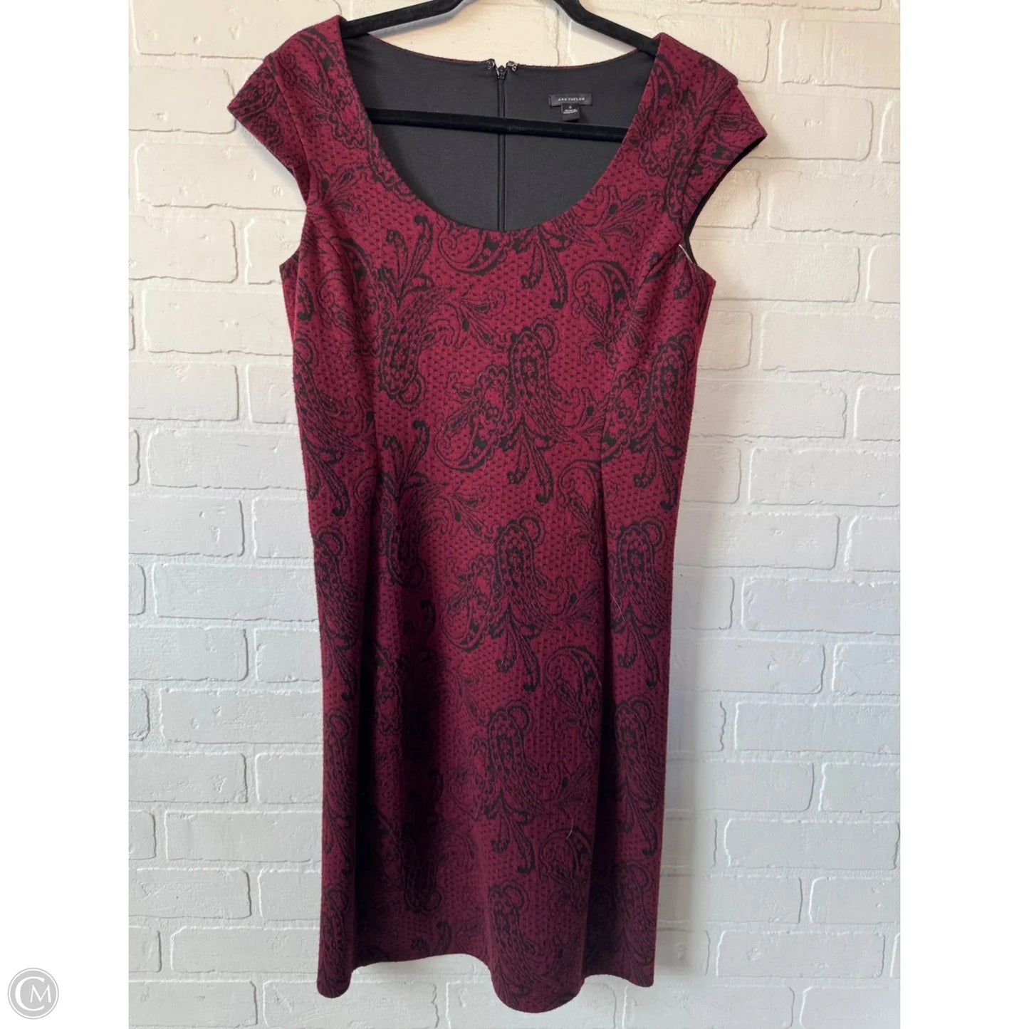 Dress Work By Ann Taylor In Black & Red, Size: S