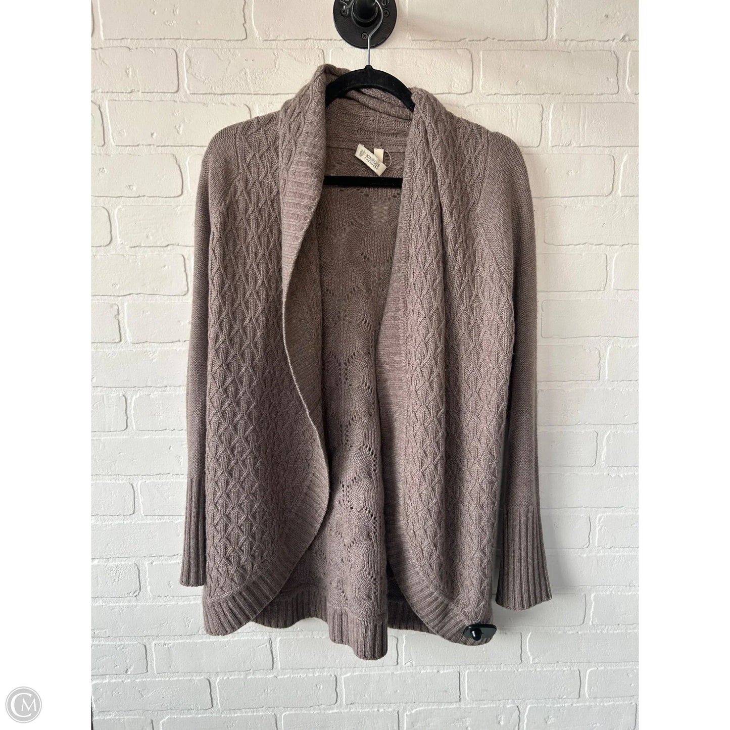 Sweater Cardigan Cashmere By Cmc In Tan, Size: S