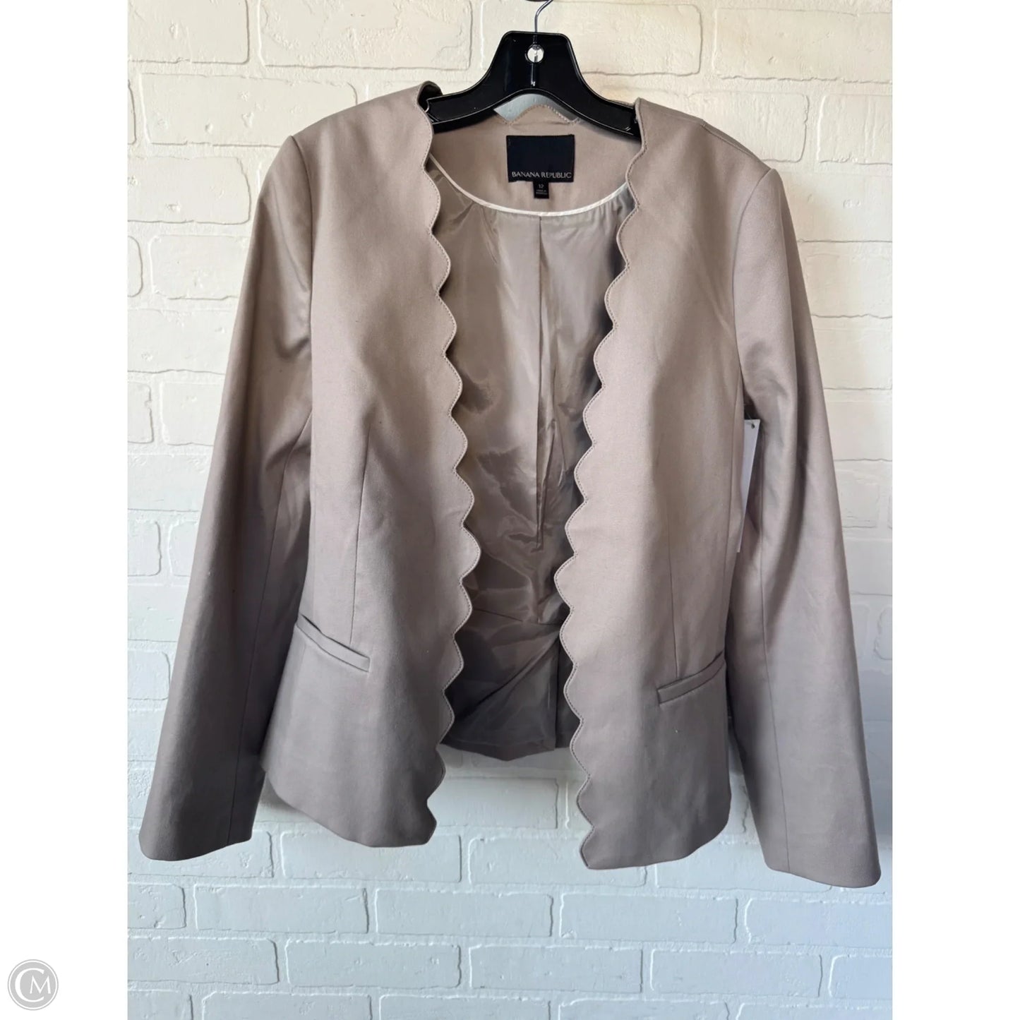 Blazer By Banana Republic In Tan, Size: L