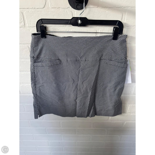 Skort By Sc & Co In Black & White, Size: 12
