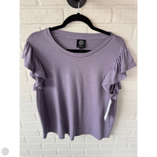 Top Short Sleeve By Bobeau In Purple, Size: Xl