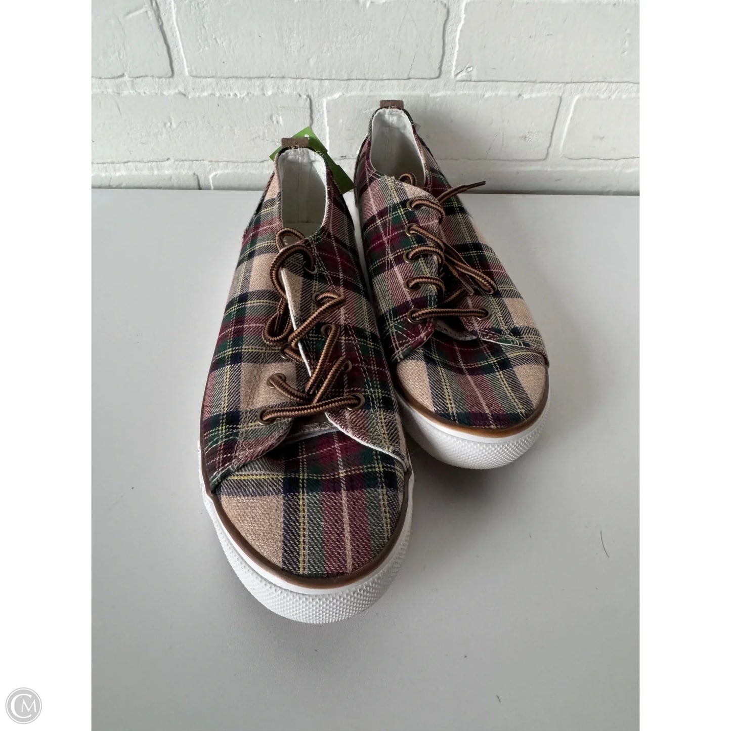 Shoes Sneakers By Cme In Brown & Green, Size: 9