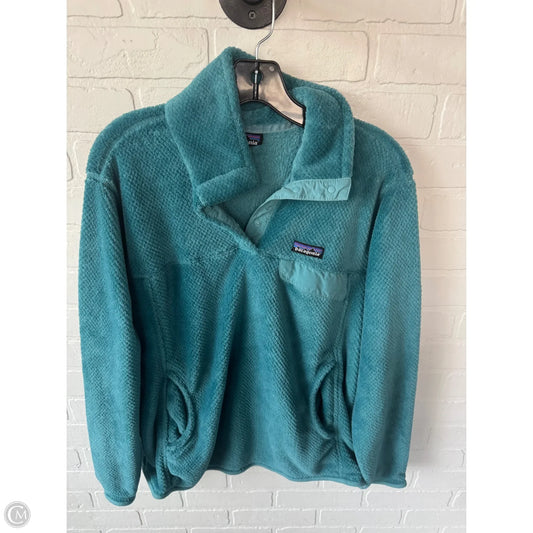 Jacket Fleece By Patagonia In Blue, Size: L