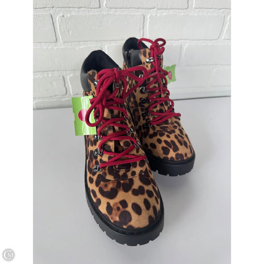 Boots Ankle Heels By Skechers In Animal Print, Size: 9