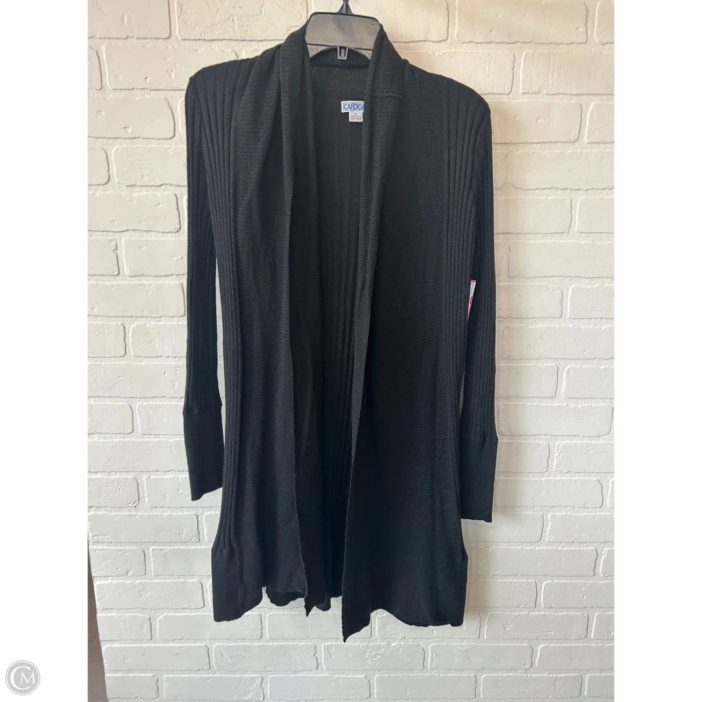 Sweater Cardigan By Clothes Mentor In Black, Size: S
