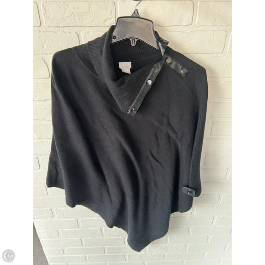 Poncho By Chicos In Black, Size: S