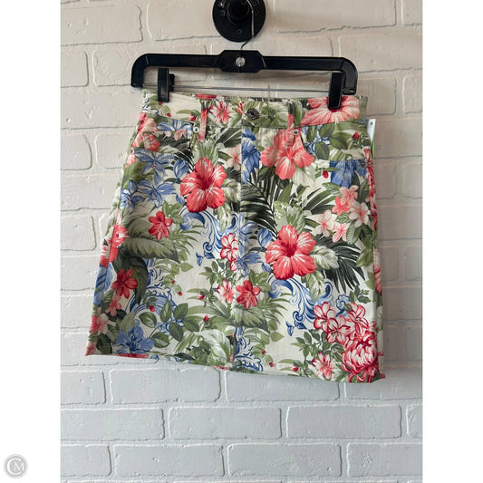 Skirt Mini & Short By Tommy Bahama In Green & Tan, Size: 0