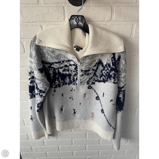 Sweater By Wild Fable In Grey & White, Size: M