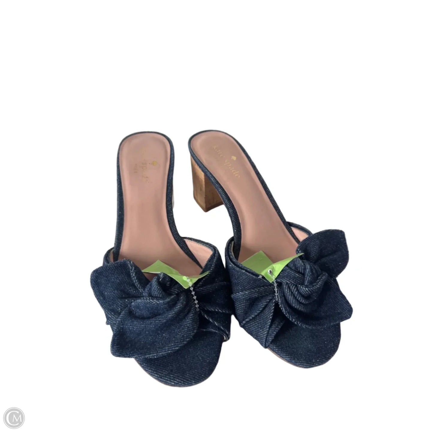 Sandals Designer By Kate Spade In Blue Denim, Size: 6