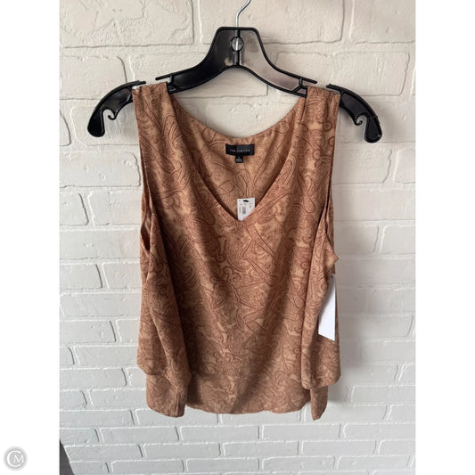Top Sleeveless By Limited In Tan, Size: L