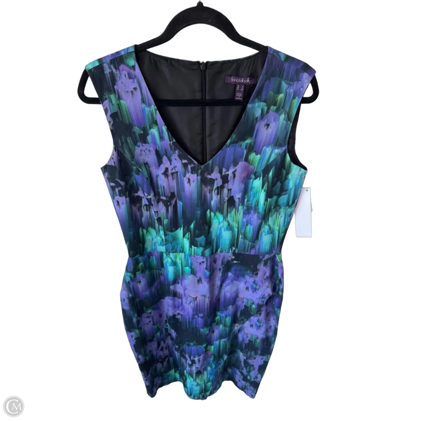Dress Work By Long Tall Sally In Black & Purple, Size: M
