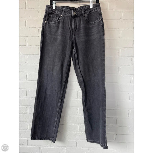 Jeans Straight By Divided In Black Denim, Size: 8