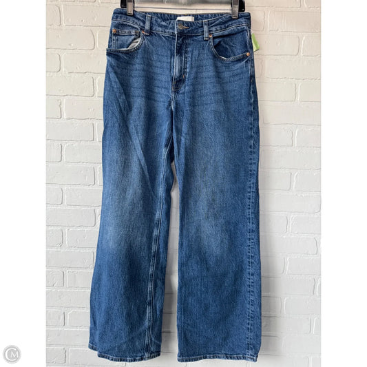 Jeans Straight By H&m In Blue Denim, Size: 8