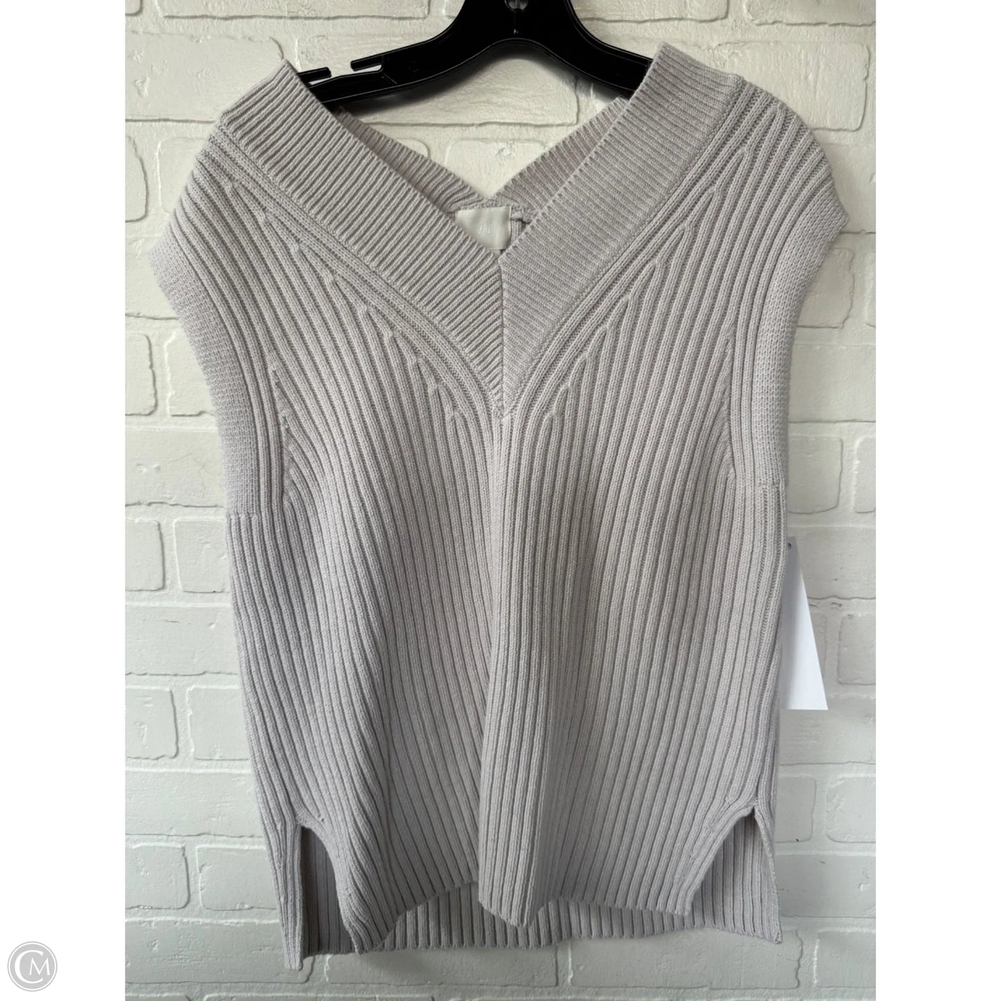 Vest Sweater By H&m In Tan, Size: Xs