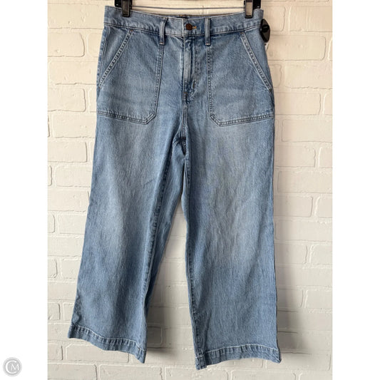 Jeans Wide Leg By J. Crew In Blue Denim, Size: 6