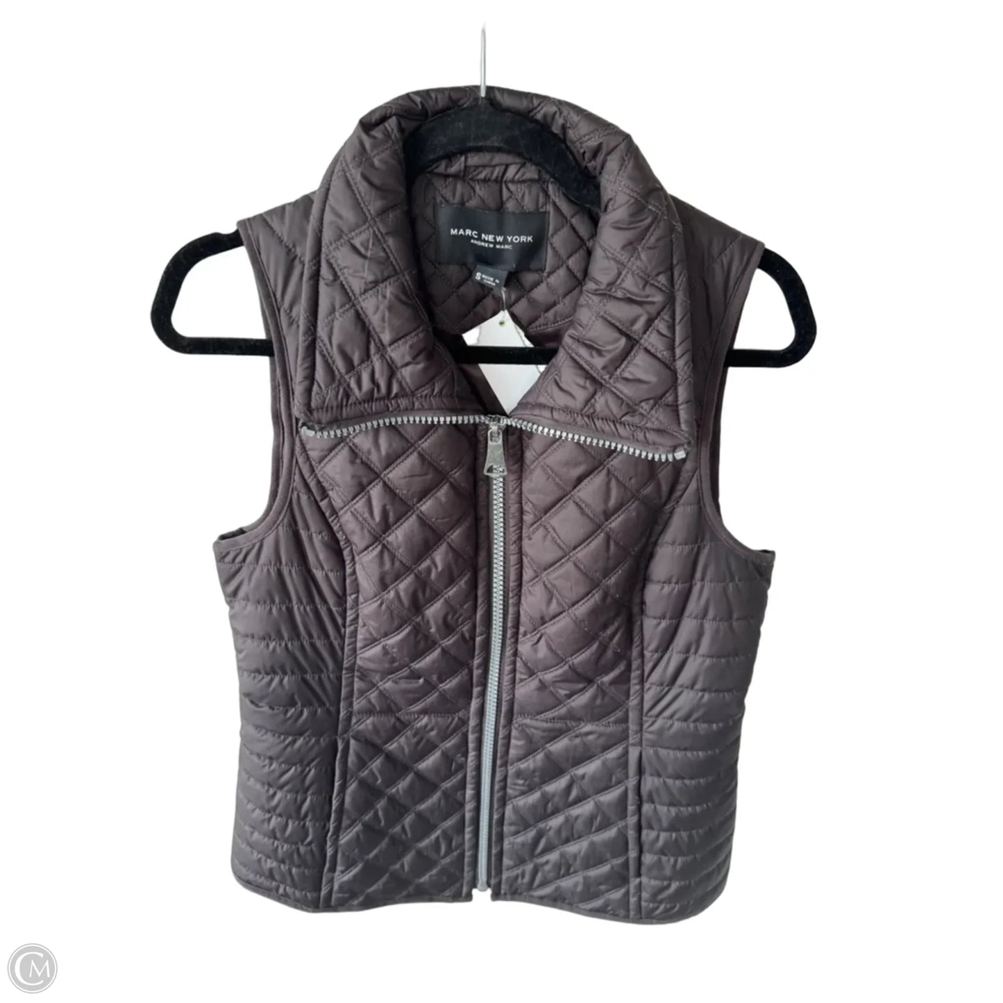 Vest Puffer & Quilted By Marc New York In Brown, Size: S