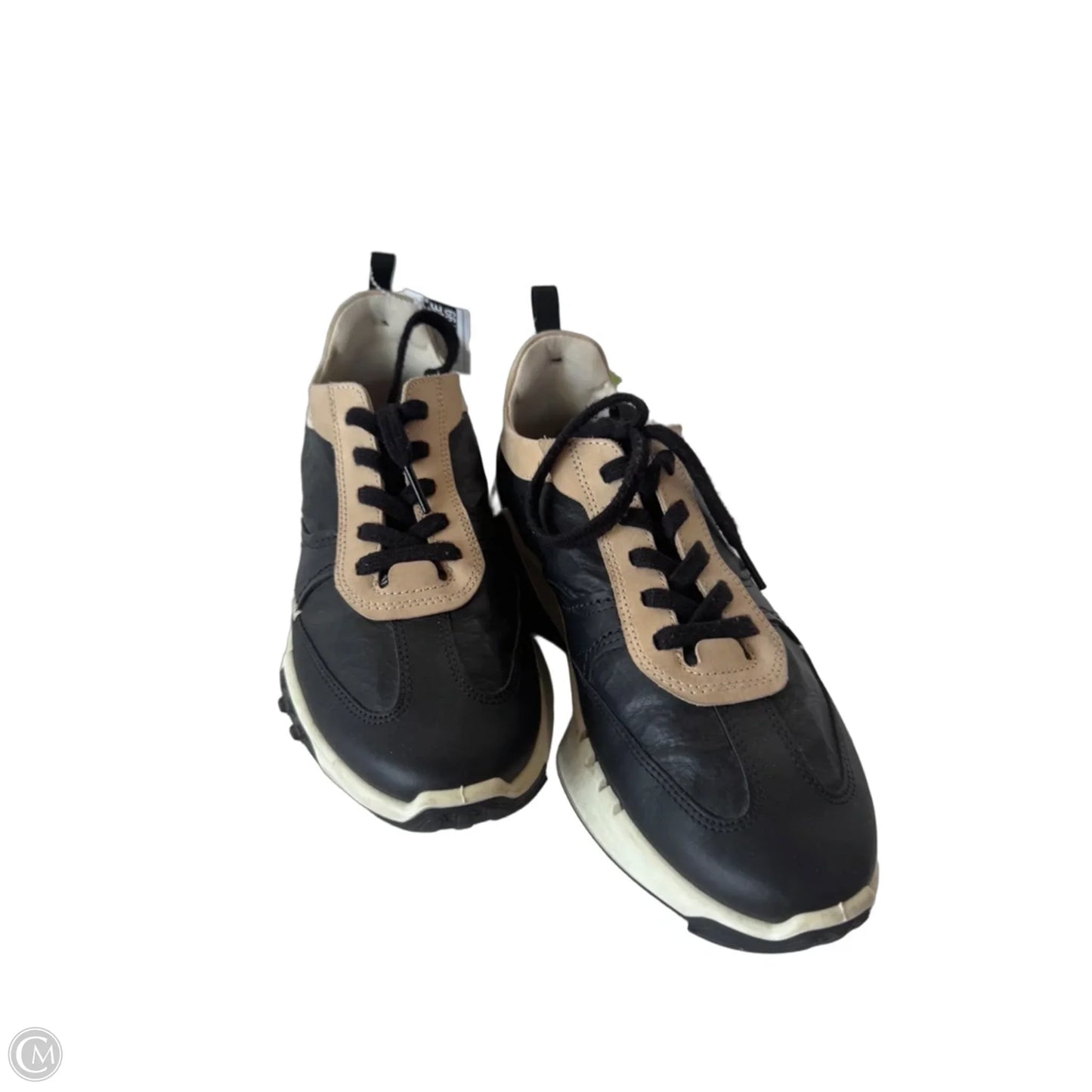Shoes Sneakers By Ecco In Black & Tan, Size: 8