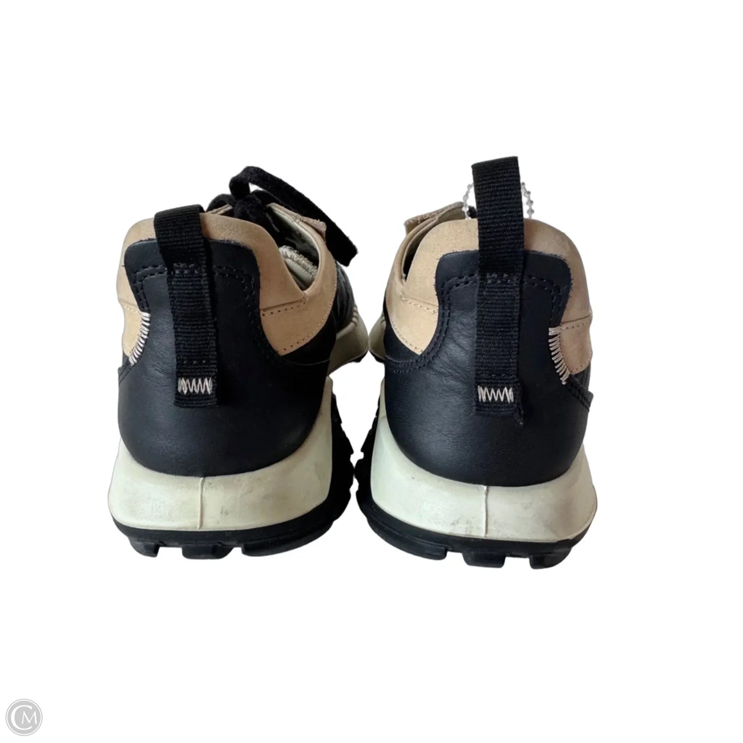 Shoes Sneakers By Ecco In Black & Tan, Size: 8