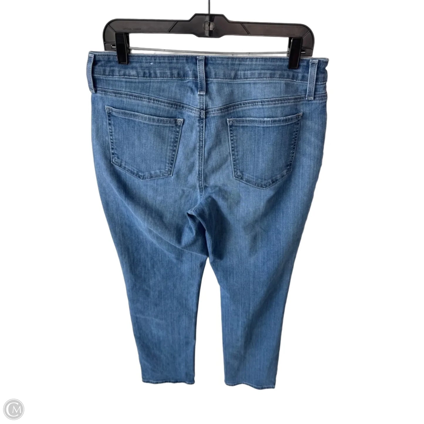 Jeans Straight By Chicos In Blue Denim, Size: 8