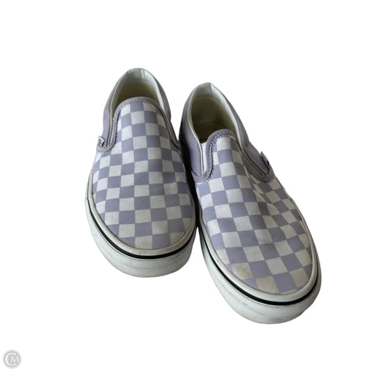 Shoes Sneakers By Vans In Purple & White, Size: 6.5